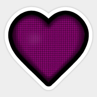 A Woven Heart Sticker